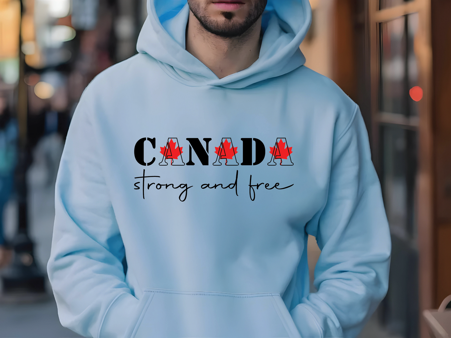 Canada Strong And Free Hoodie