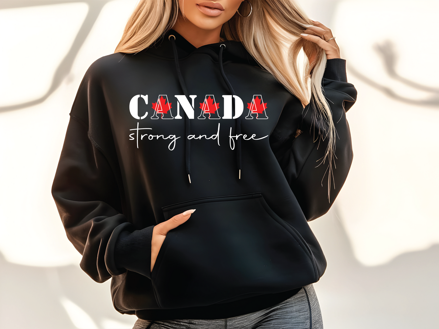 Canada Strong And Free Hoodie