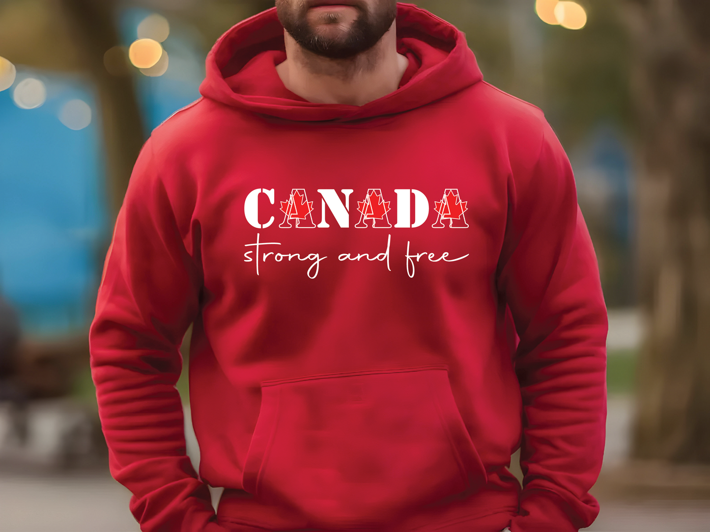 Canada Strong And Free Hoodie
