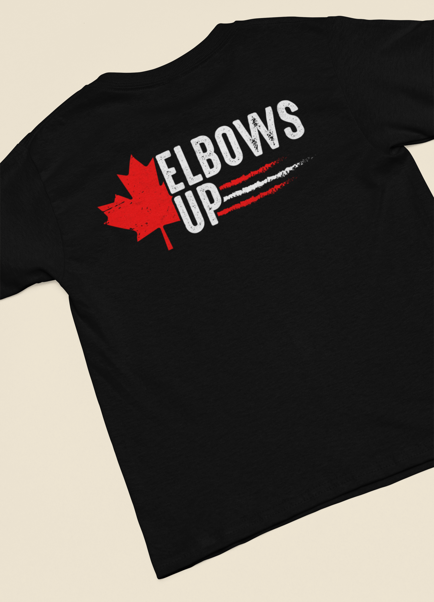 Elbows Up Maple Leaf Left T-Shirt