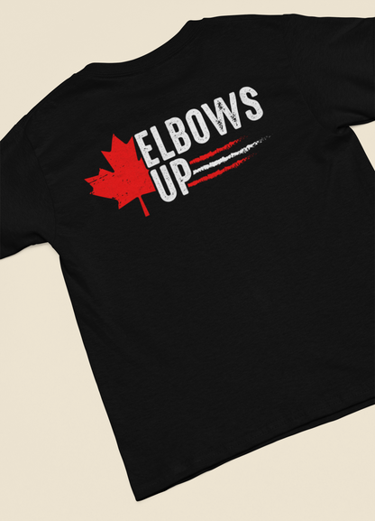 Elbows Up Maple Leaf Left T-Shirt