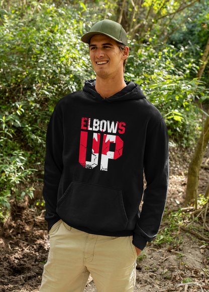 Elbows Up Canada Flag Hoodie