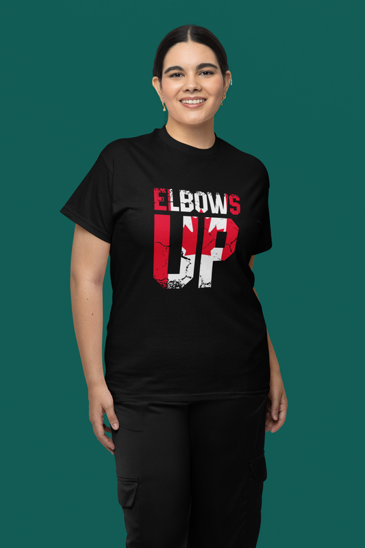 Elbows Up Canada Flag T-Shirt