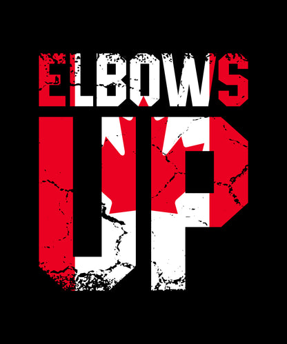 Elbows Up Canada Flag T-Shirt